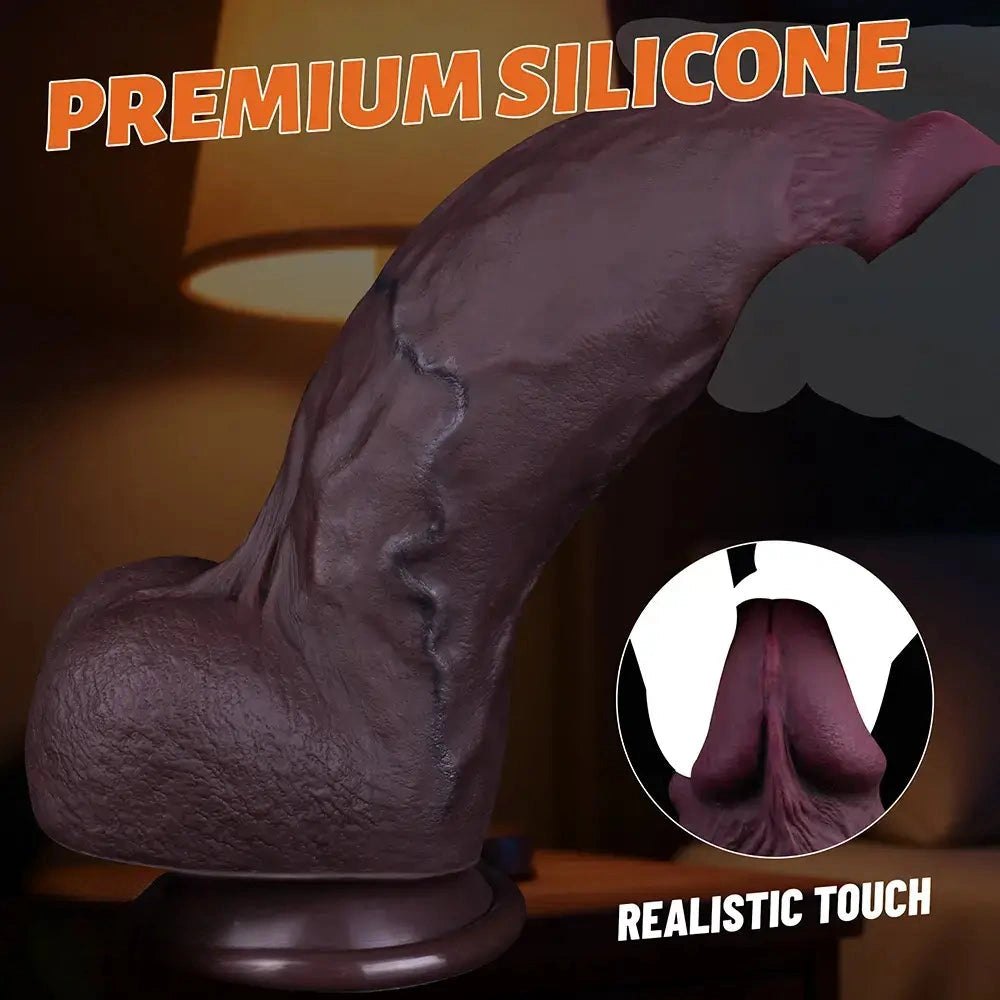 Dual Density Realistic Dildo 8in - Suction Cup Dildo