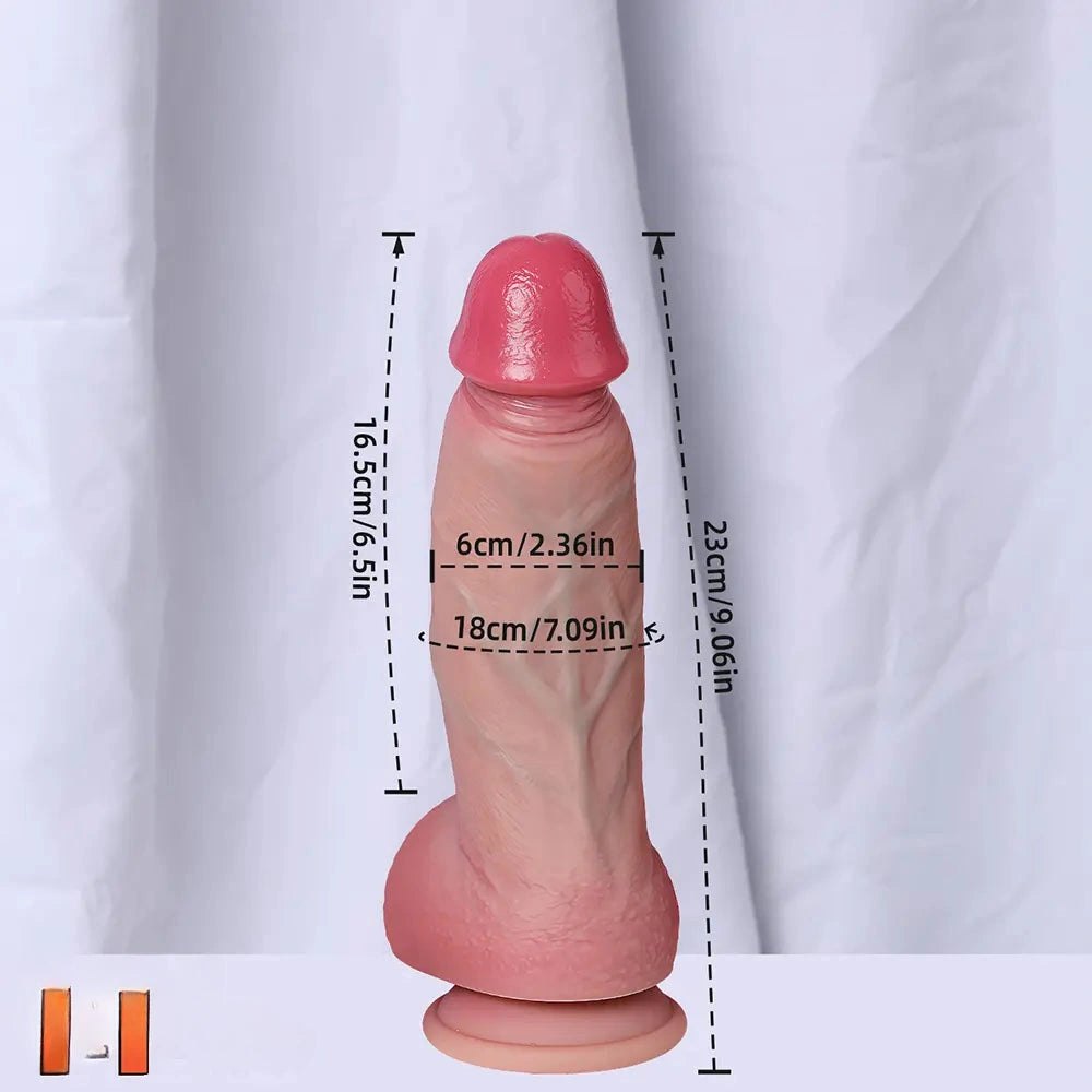 Dual Density Thick Dildo - Large Thick Silicone Dildo