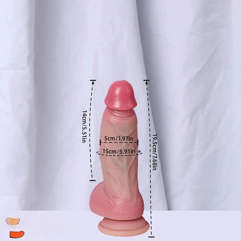 Dual Density Thick Dildo - Large Thick Silicone Dildo