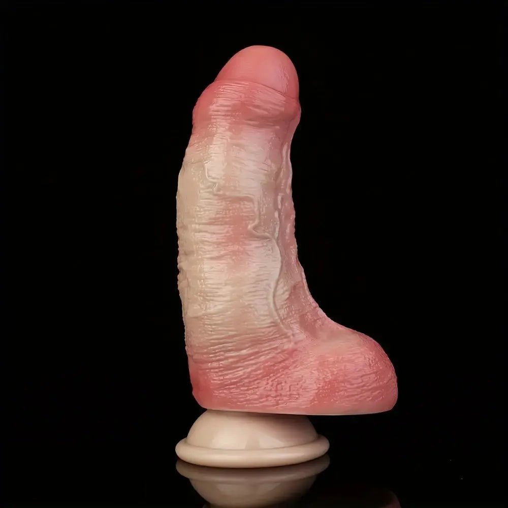 Dual Density Thick Dildo 6.69 in - Big Silicone Dildo