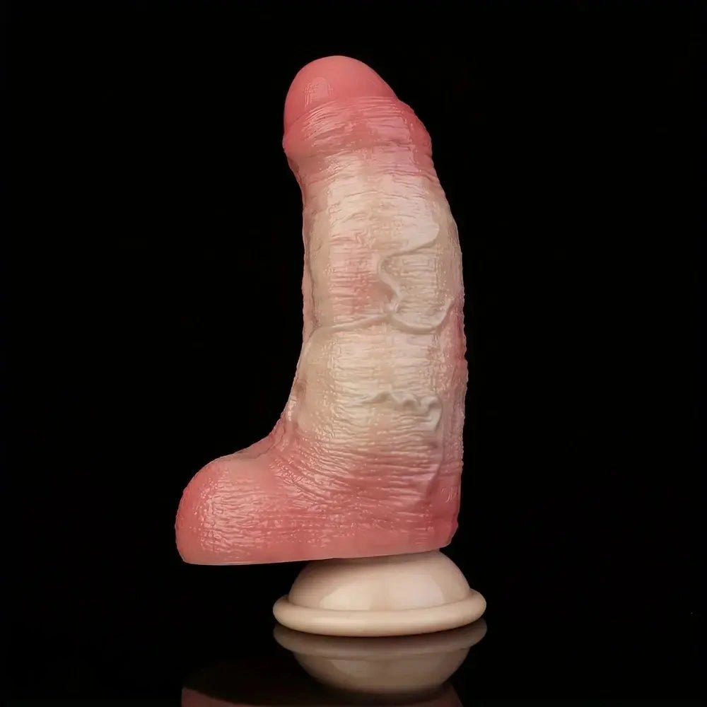Dual Density Thick Dildo 6.69 in - Big Silicone Dildo