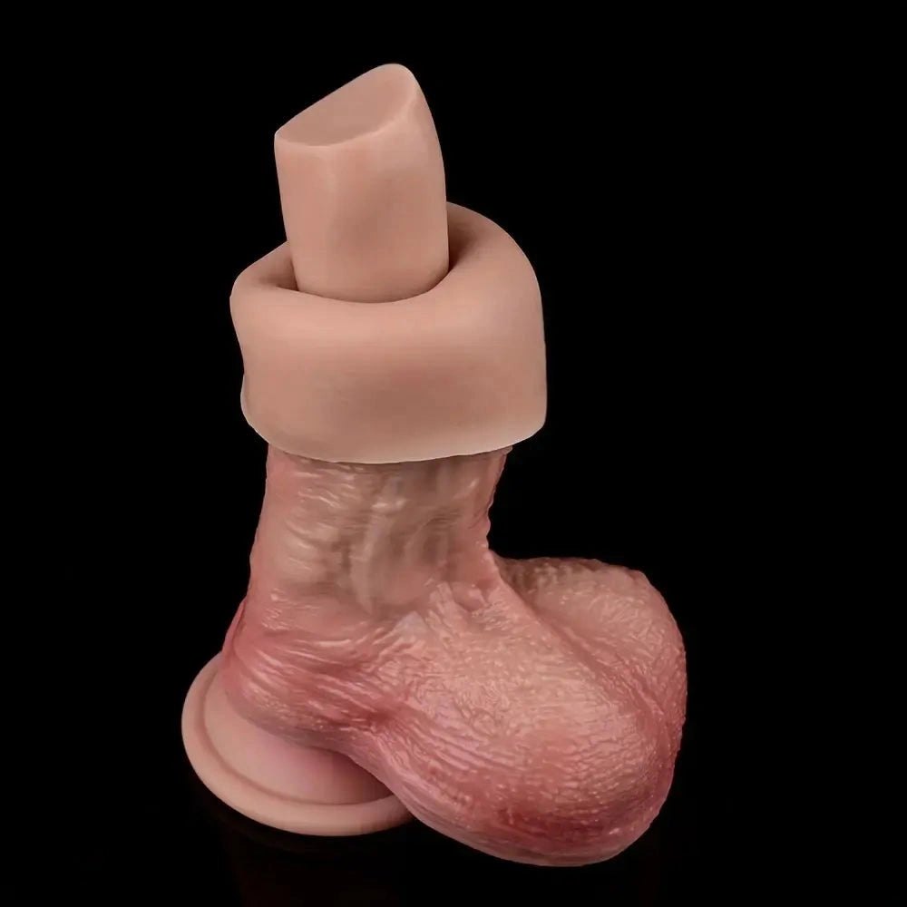 Dual Density Thick Dildo 6.69 in - Big Silicone Dildo