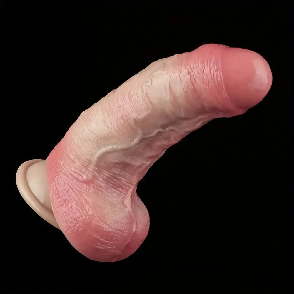 Dual Density Thick Dildo 6.69 in - Big Silicone Dildo