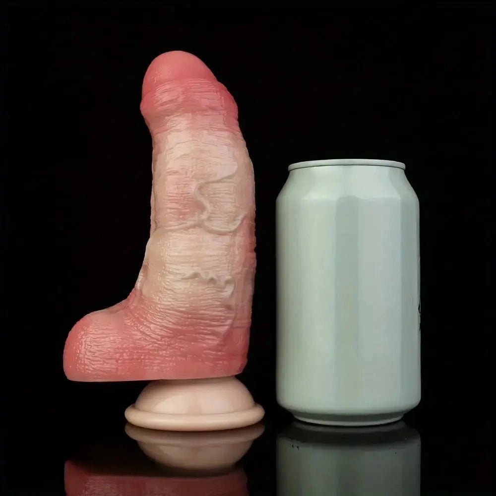 Dual Density Thick Dildo 6.69 in - Big Silicone Dildo