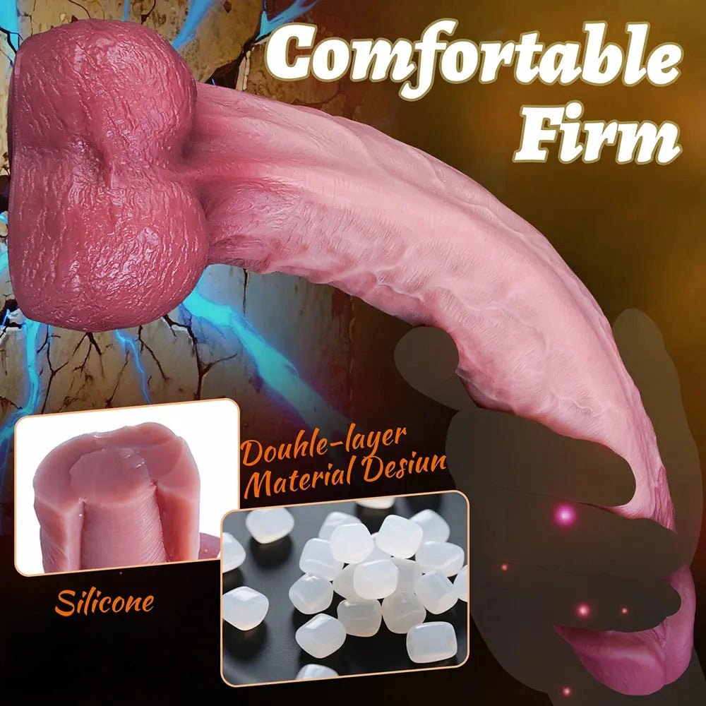 Dual Density Vein Big Dildo - Realistic Big Dildo Toy