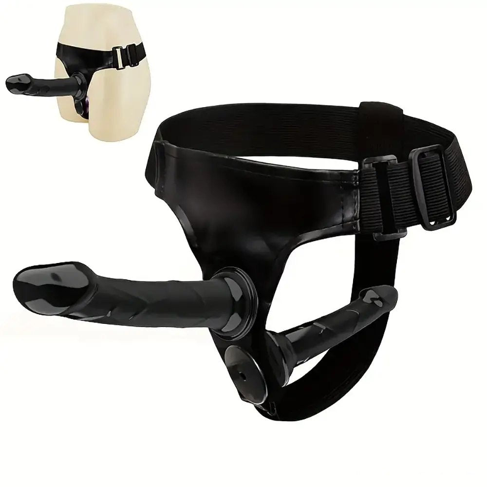 Dual Dildo Panty Harness - Wearable Strap On Harness