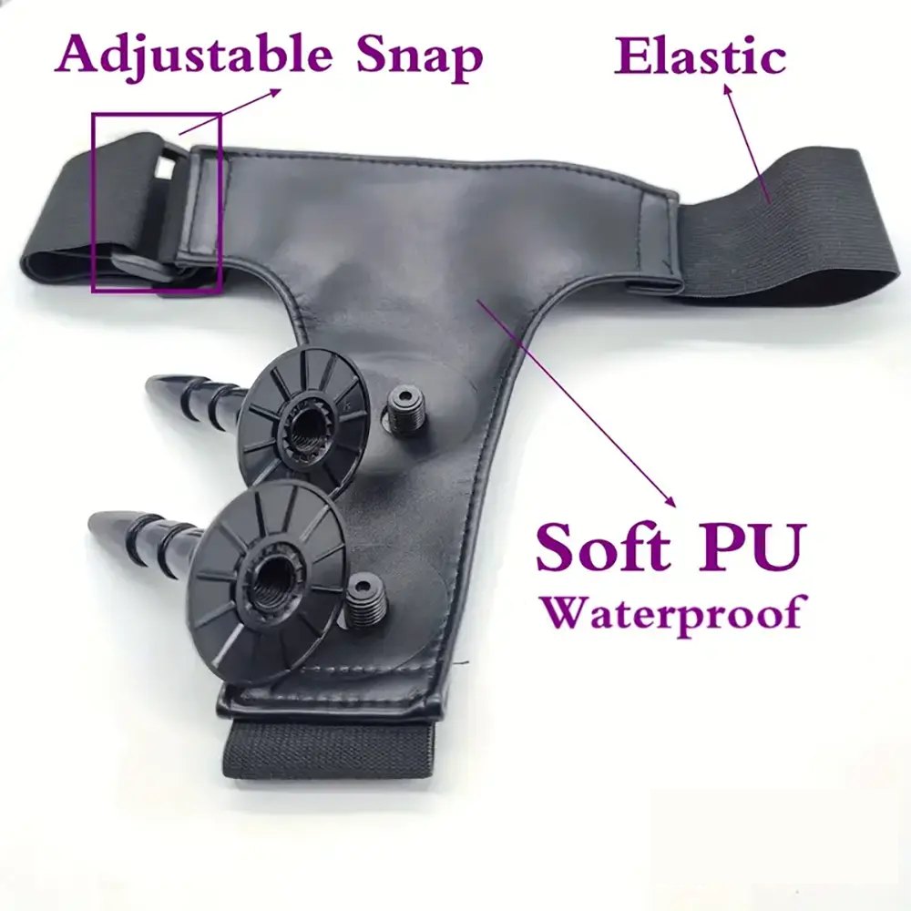 Dual Dildo Panty Harness - Wearable Strap On Harness