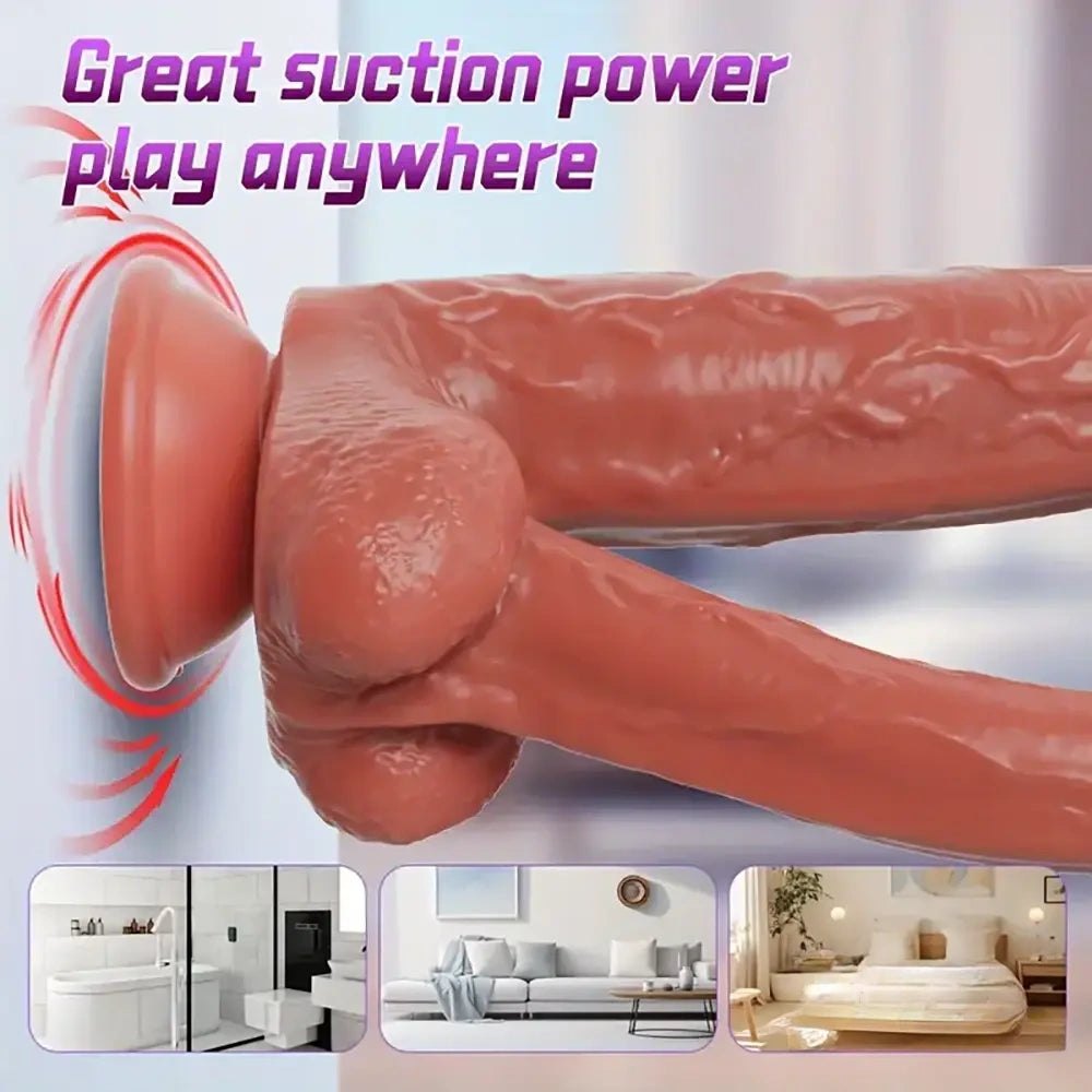 Dual-End Flexible Double Dildo - Silicone Strap On Dildo
