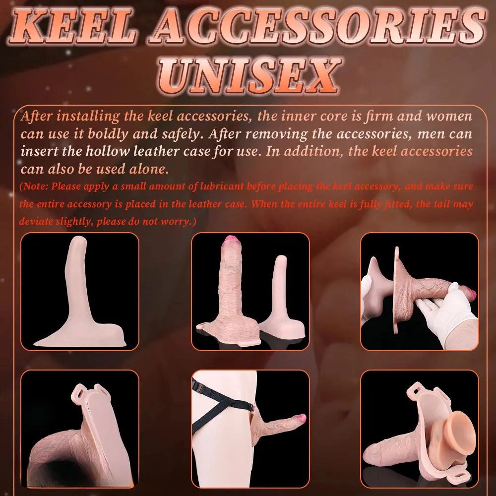 Dual Foot Base Realistic Dildo 7 in - Realistic G-Spot Dildo