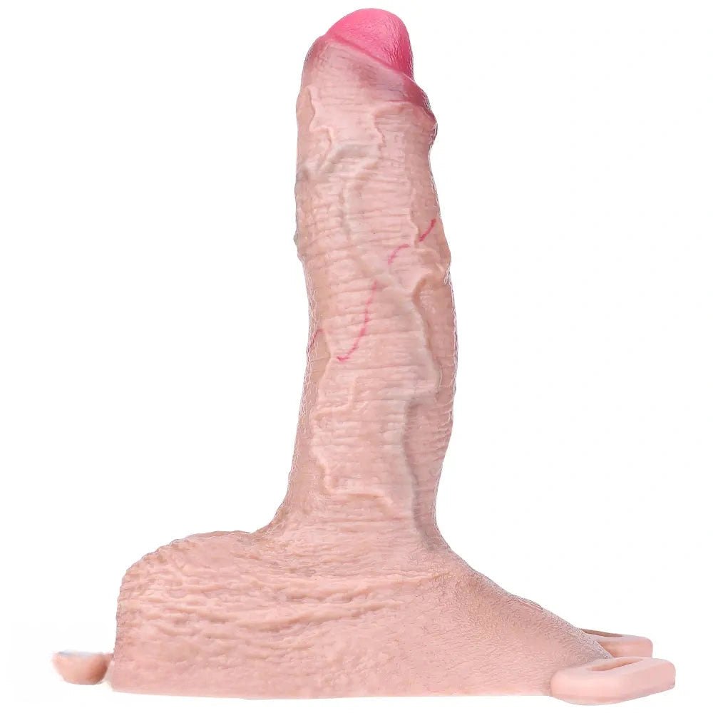 Dual Foot Base Realistic Dildo 7 in - Realistic G-Spot Dildo