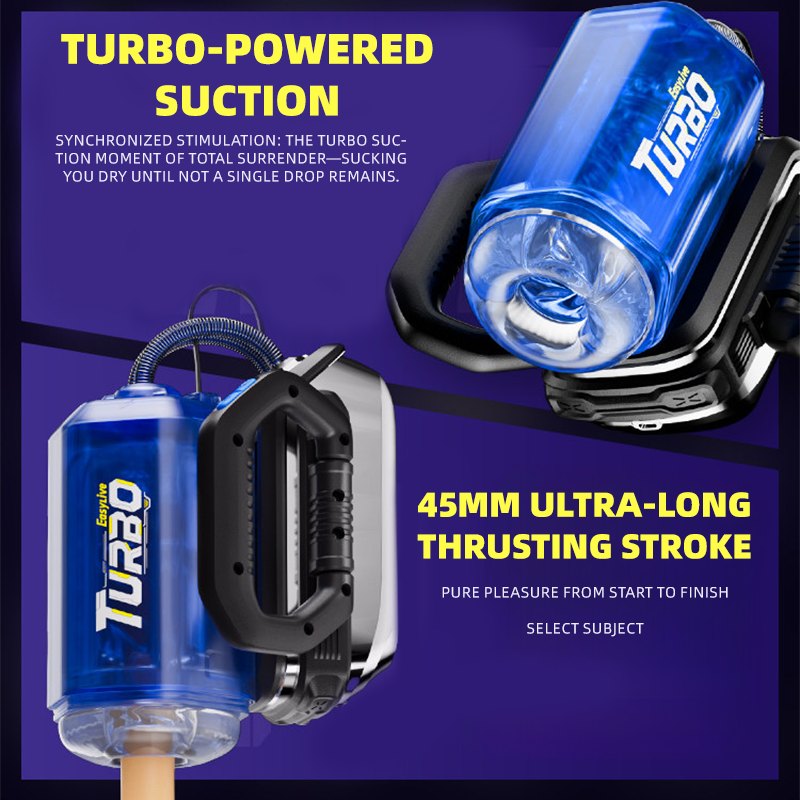 Dual-Grip Turbo Suction Stroker - Male Masturbator