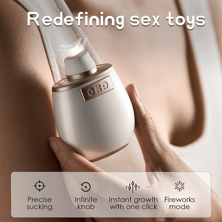 Dual-Head Clit Suction Vibrator - Perfume Bottle Design
