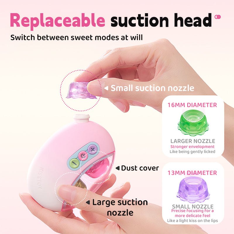 Dual-Head Clitoral Suction Vibe - Clit Sucker Toy
