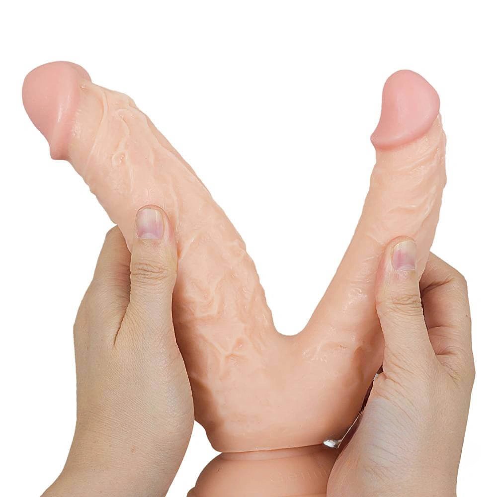 Dual Head Double Dildo 8 in - Realistic Double Ended Dildo