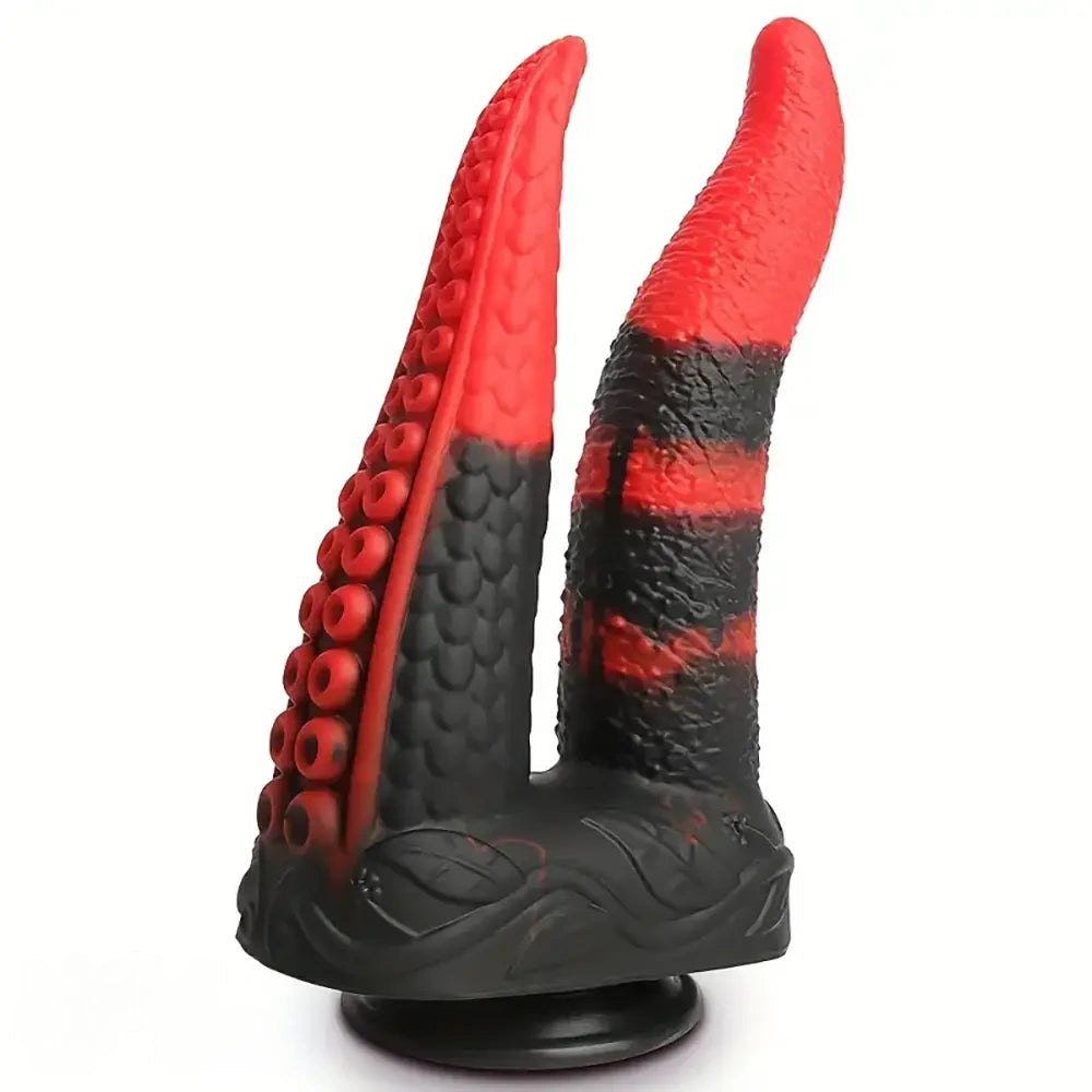 Dual Head Tentacle Fantasy Dildo - Silicone Dragon Dildo