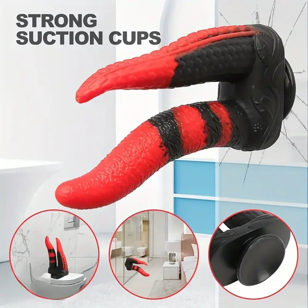 Dual Head Tentacle Fantasy Dildo - Silicone Dragon Dildo