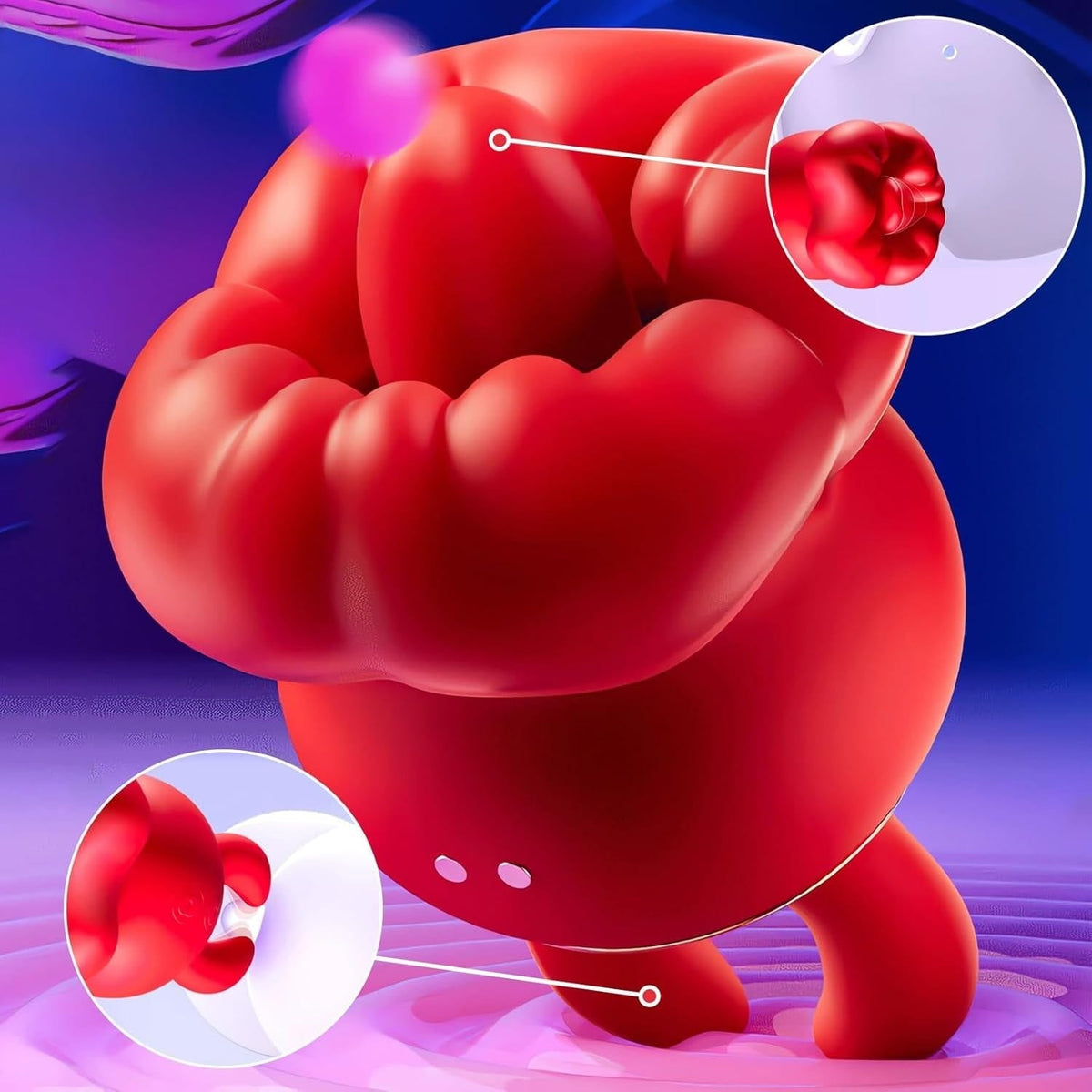 Dual Horn Tongue Licking Vibrator - Clit Stimulator Toy