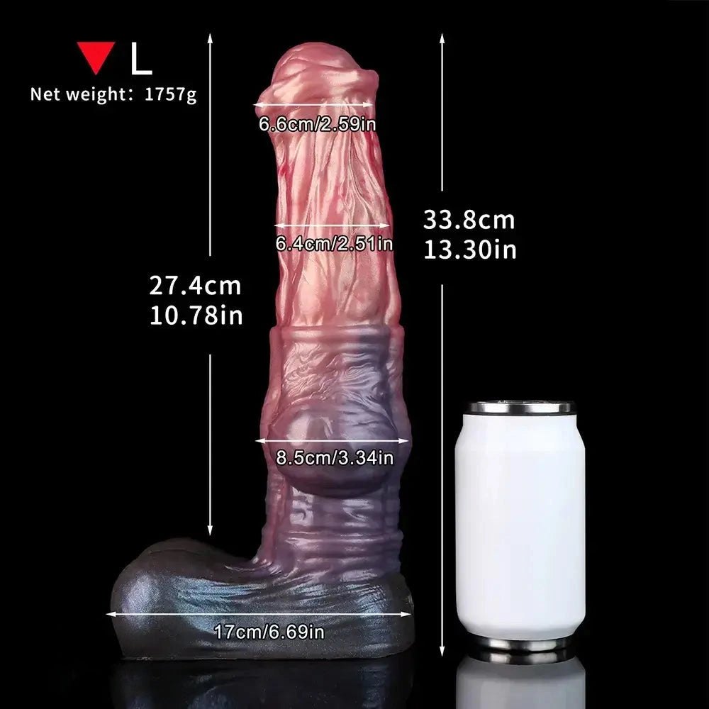 Dual Layer Horse Knot Dildo - Animal Knot Fantasy Dildo