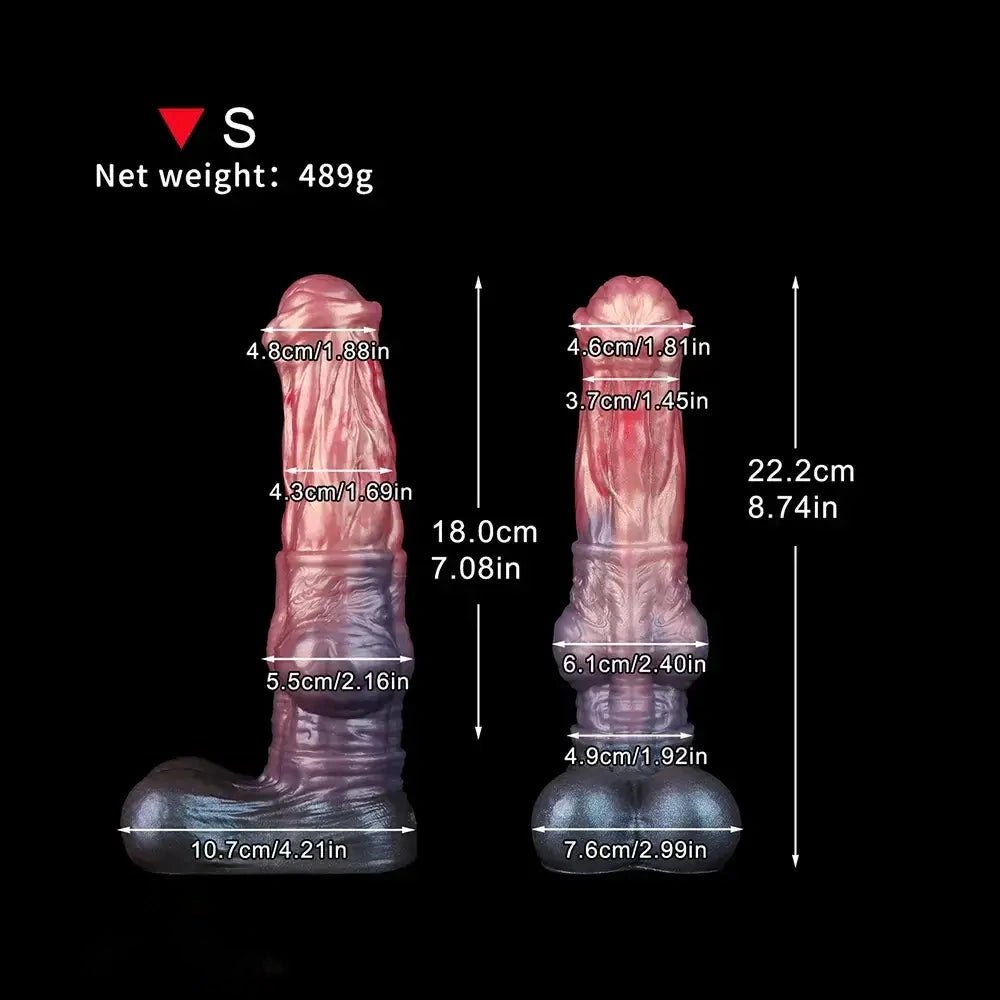 Dual Layer Horse Knot Dildo - Animal Knot Fantasy Dildo