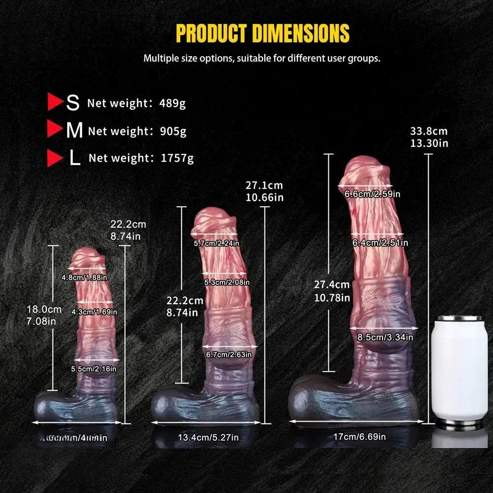Dual Layer Horse Knot Dildo - Animal Knot Fantasy Dildo