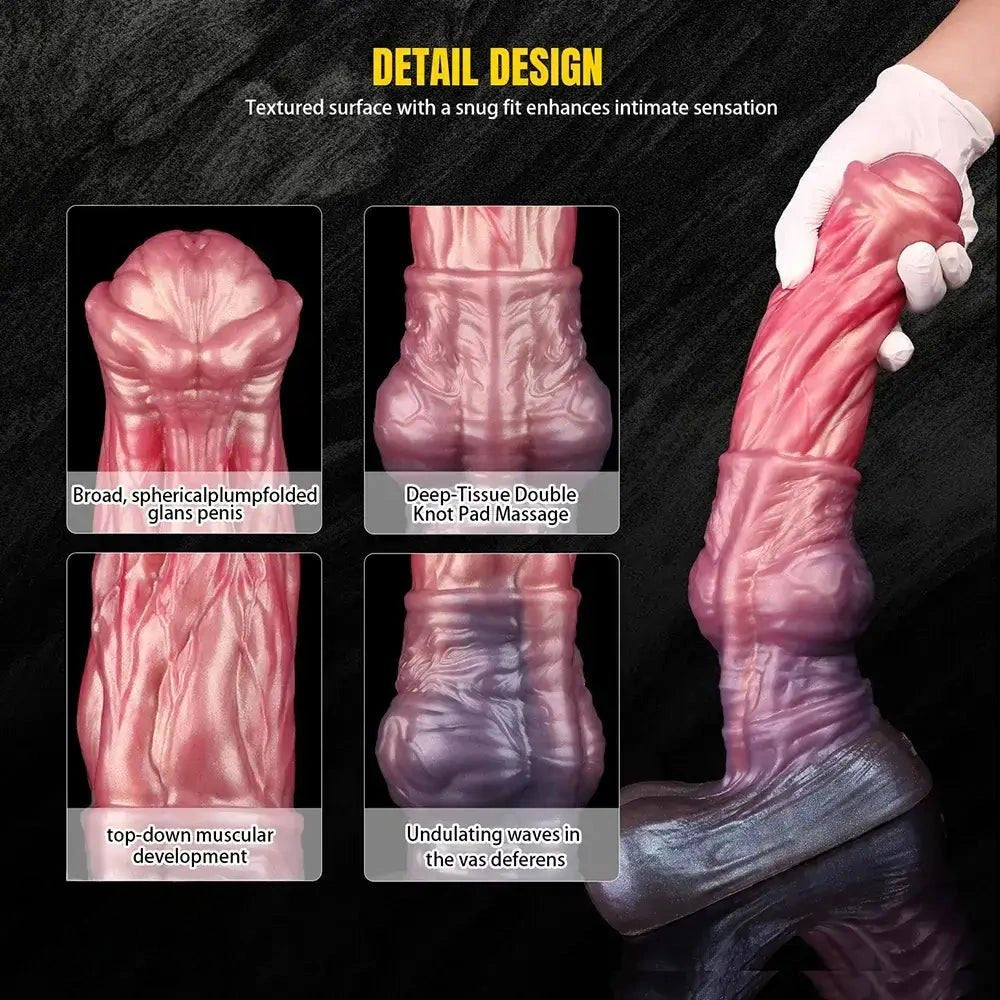 Dual Layer Horse Knot Dildo - Animal Knot Fantasy Dildo
