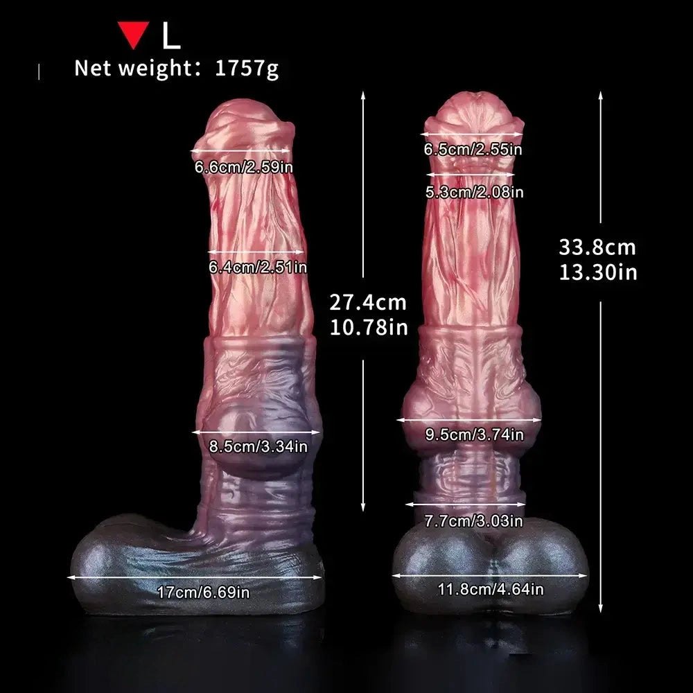 Dual Layer Horse Knot Dildo - Animal Knot Fantasy Dildo