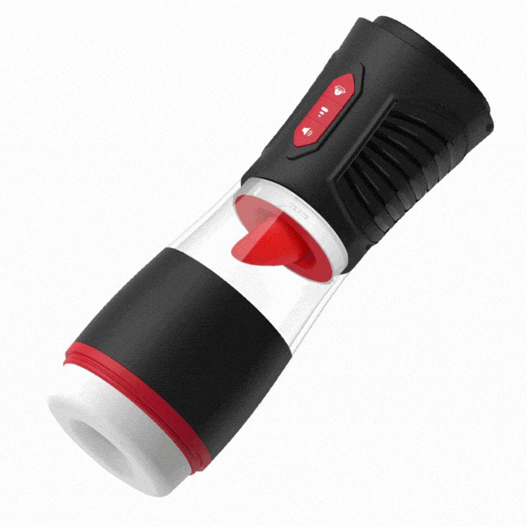 Dual Layer Stroker Cup - Male Masturbator with Tongue