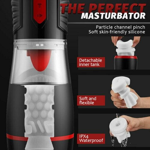 Dual Layer Stroker Cup - Male Masturbator with Tongue