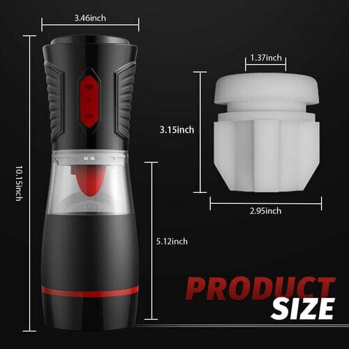 Dual Layer Stroker Cup - Male Masturbator with Tongue