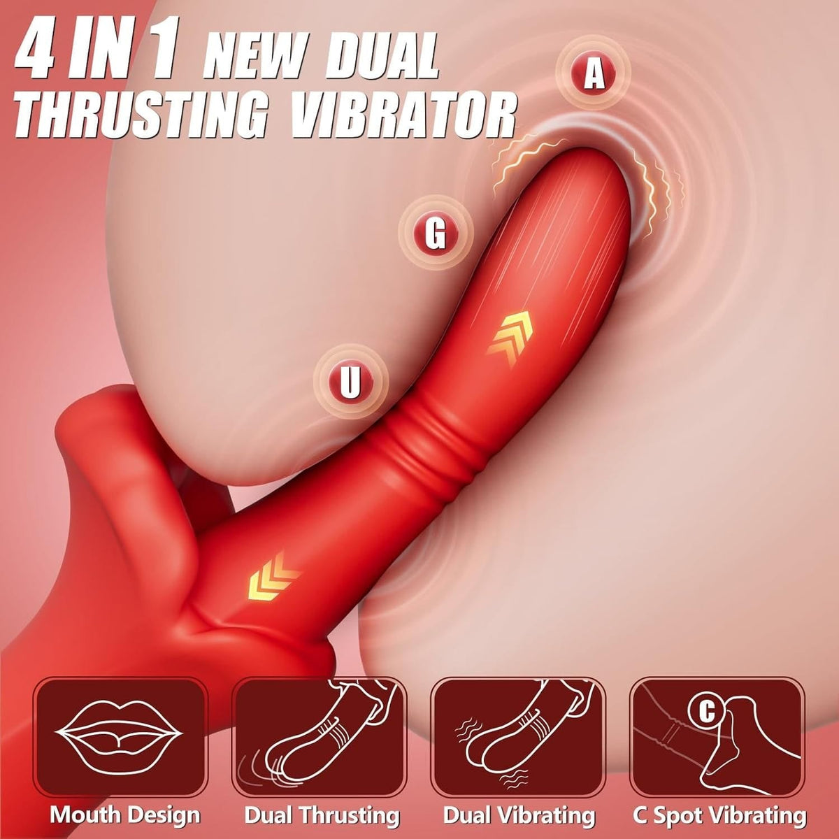 Dual Lip Thrusting Rabbit Vibrator - Rabbit G-Spot Vibrator
