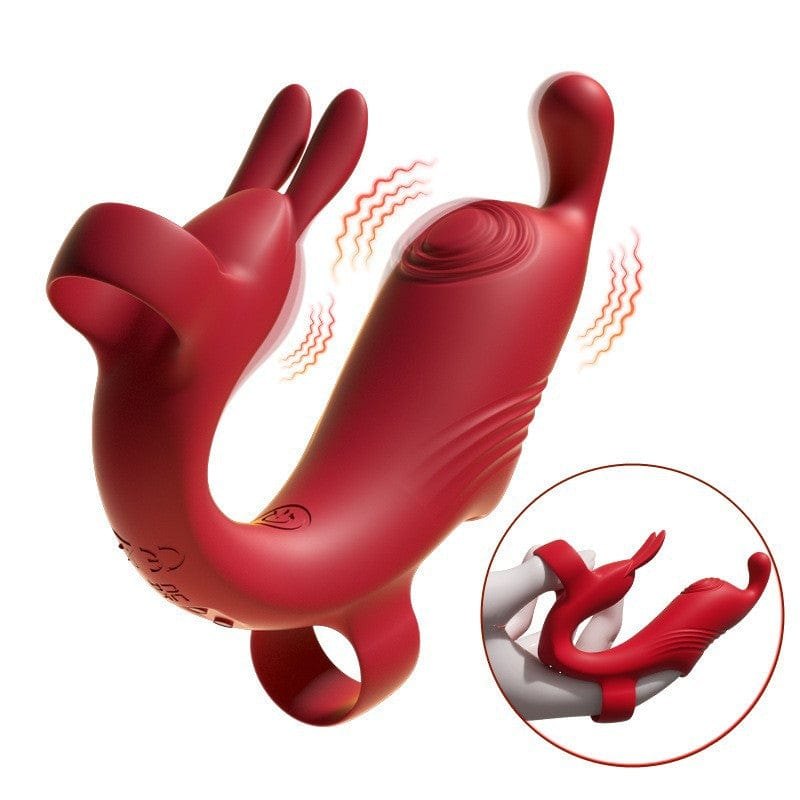 Dual Motor Finger Sleeve Vibrator - Clit Stimulator Toy