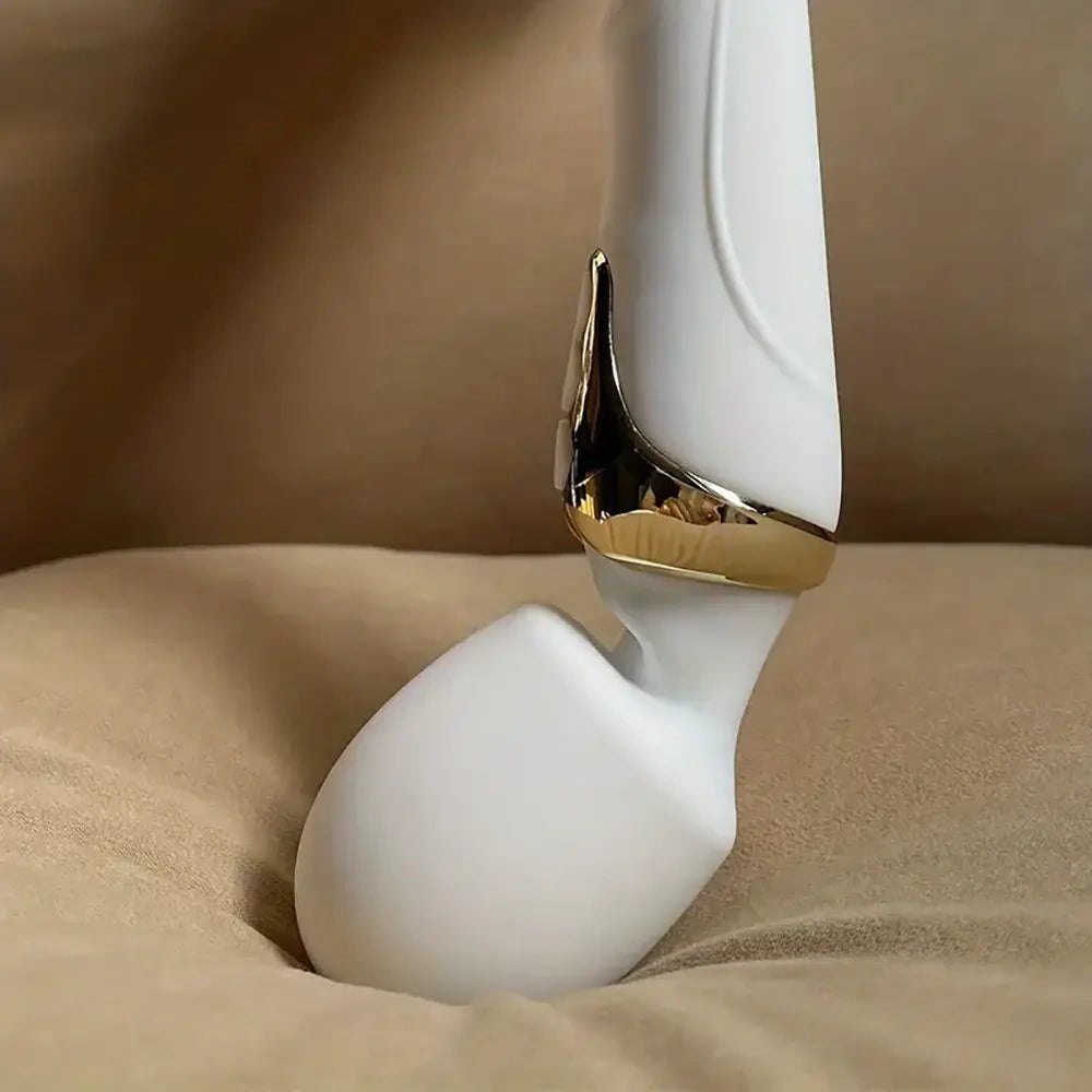 Dual Motor Silicone Wand Massager - Curved Tip Wand Vibrator