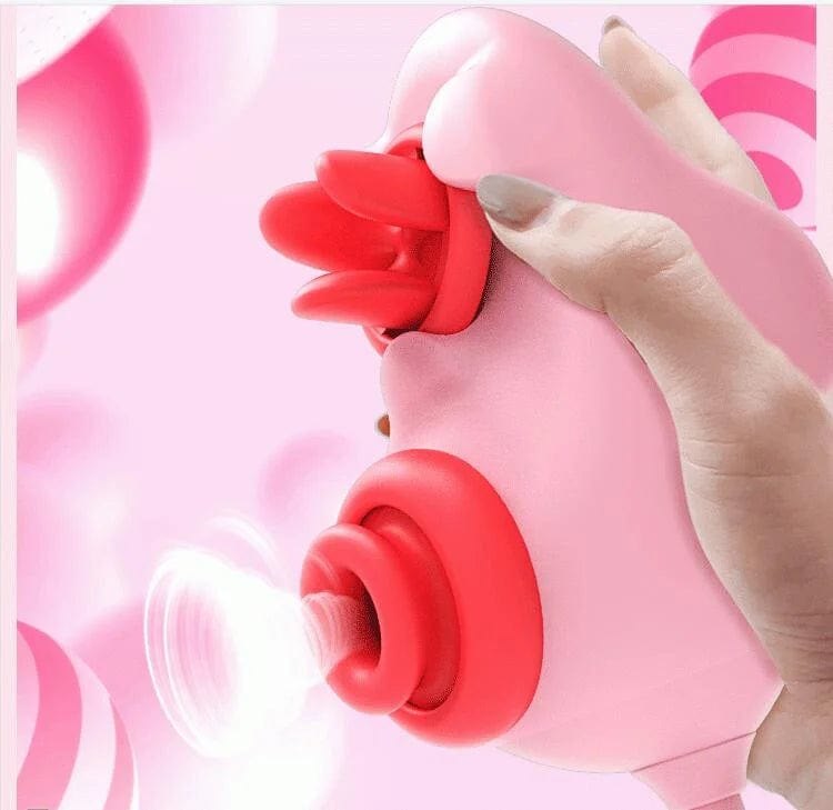 Dual Motor Sucking Vibrator - G-Spot Silicone Toy