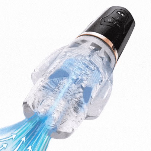 Dual Motor Sucking Stroker - Vibrating Male Masturbator
