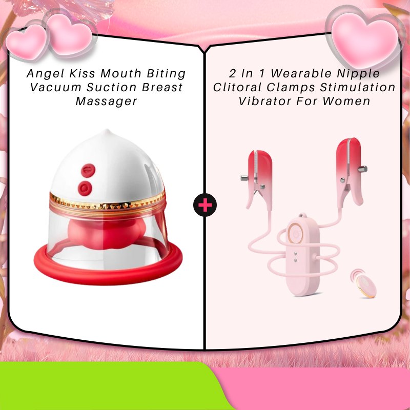 Dual Nibble Suction Nipple Massager - Nipple Suckers