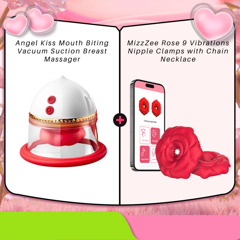 Dual Nibble Suction Nipple Massager - Nipple Suckers