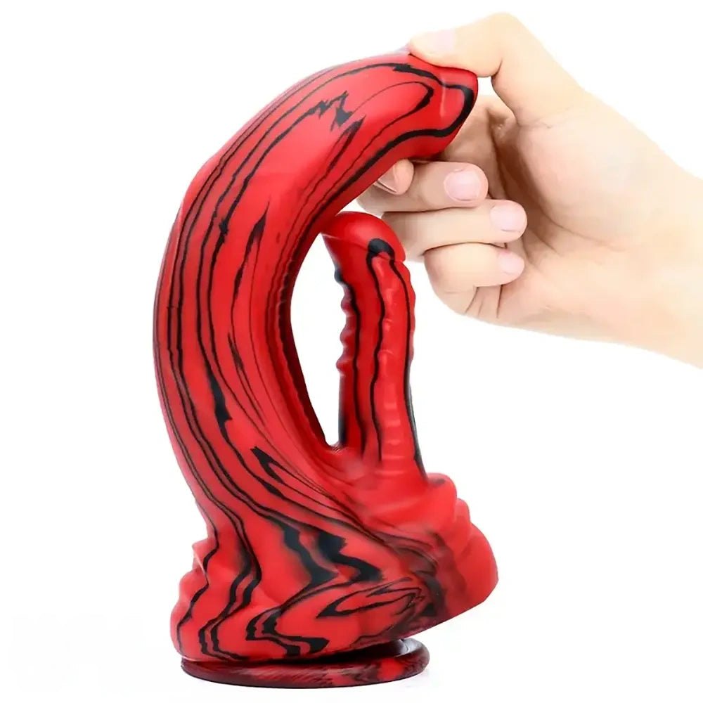 Dual Shaft Fantasy Riding Dildo - Monster Fantasy Dildo