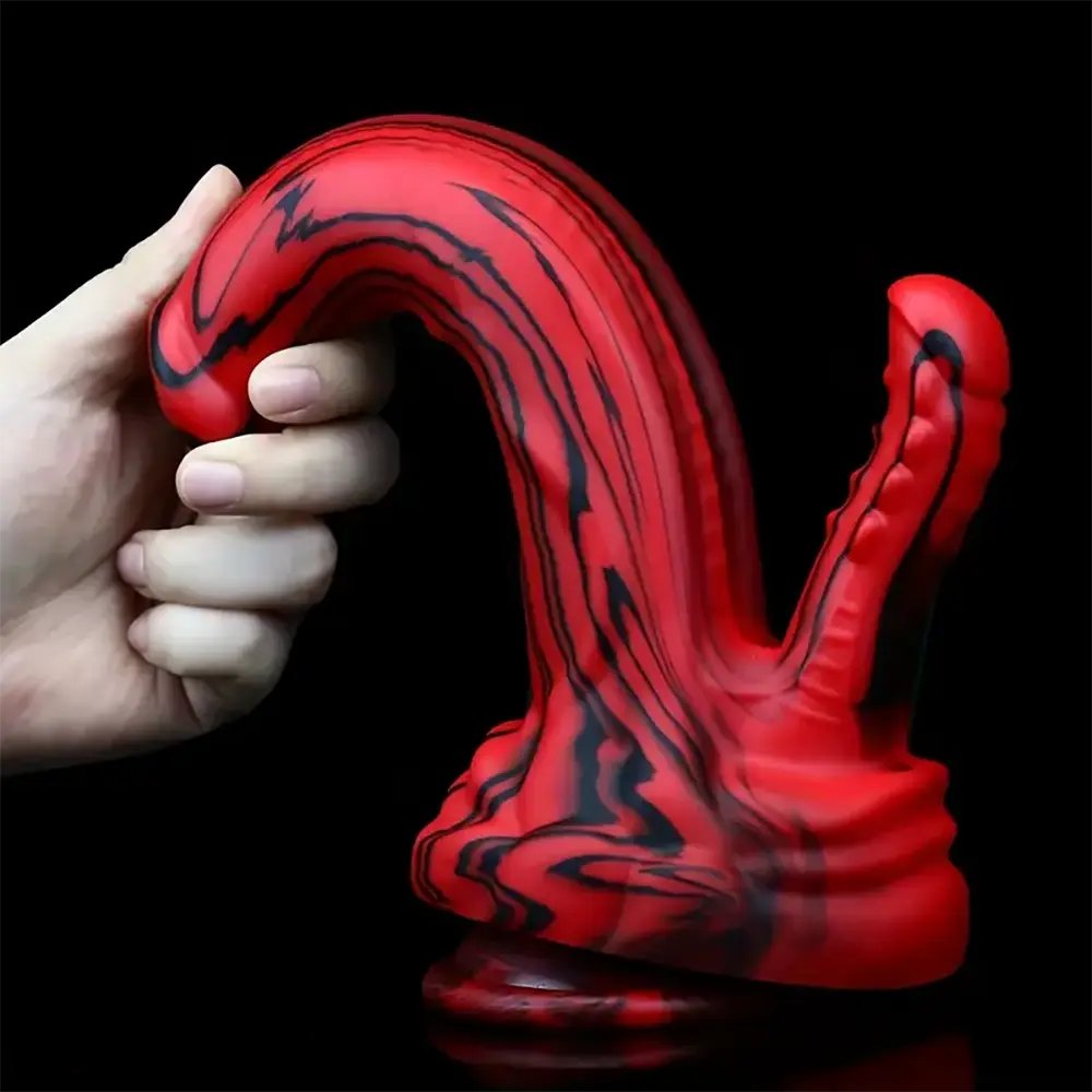 Dual Shaft Fantasy Riding Dildo - Monster Fantasy Dildo