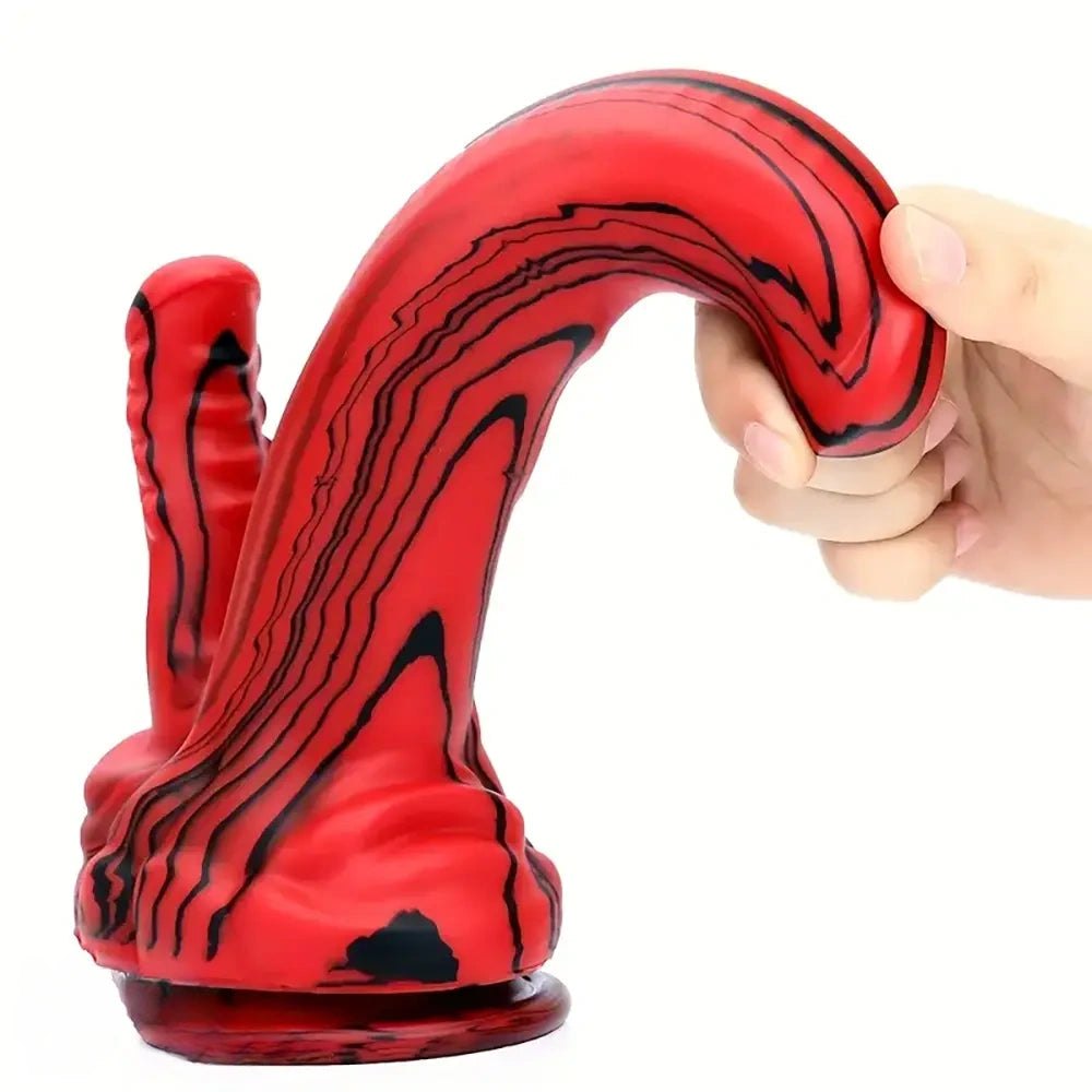 Dual Shaft Fantasy Riding Dildo - Monster Fantasy Dildo