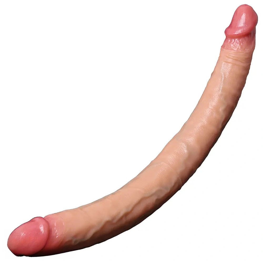 Dual Sided Silicone Dildo 18in - Strap On Harness Dildo