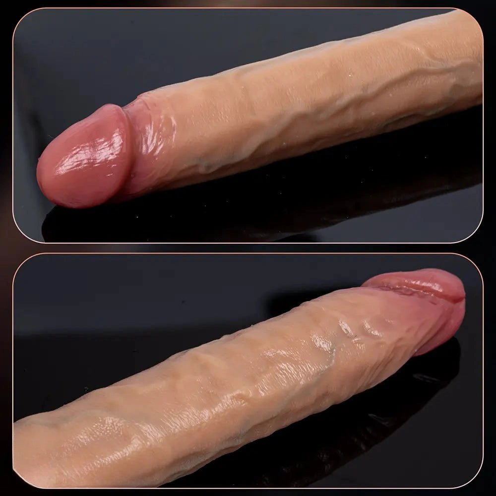 Dual Sided Silicone Dildo 18in - Strap On Harness Dildo