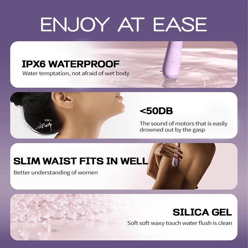 Dual-Stimulation Wand Massager - Silicone Wand Vibrator