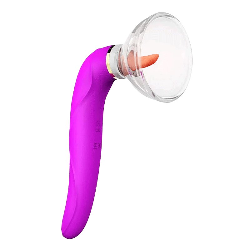 Clitoral Suction Tongue Vibrator - Dual Suction Clit Stimulator