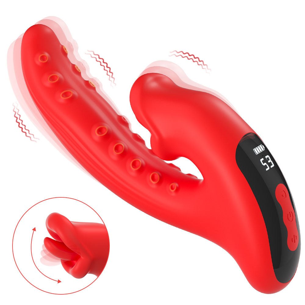 Dual Tongue Licking Rabbit Vibrator - G Spot Rabbit Vibrator