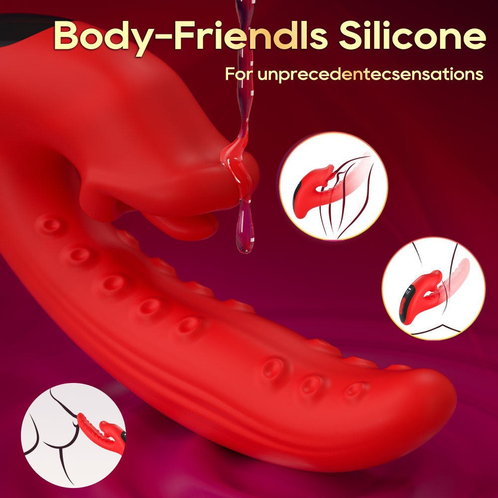 Dual Tongue Licking Rabbit Vibrator - G Spot Rabbit Vibrator