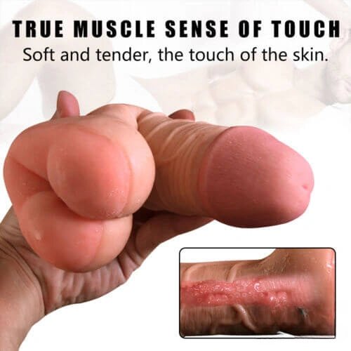 Dual Use Realistic Dildo 8.46 in - Flesh Anal Play Dildo