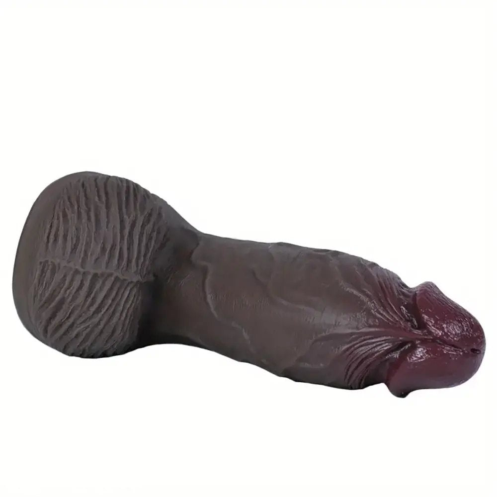 Ebony Curved G-Spot Dildo - Silicone Realistic Dildo