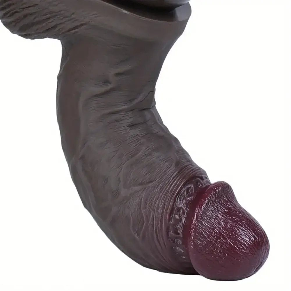 Ebony Curved G-Spot Dildo - Silicone Realistic Dildo