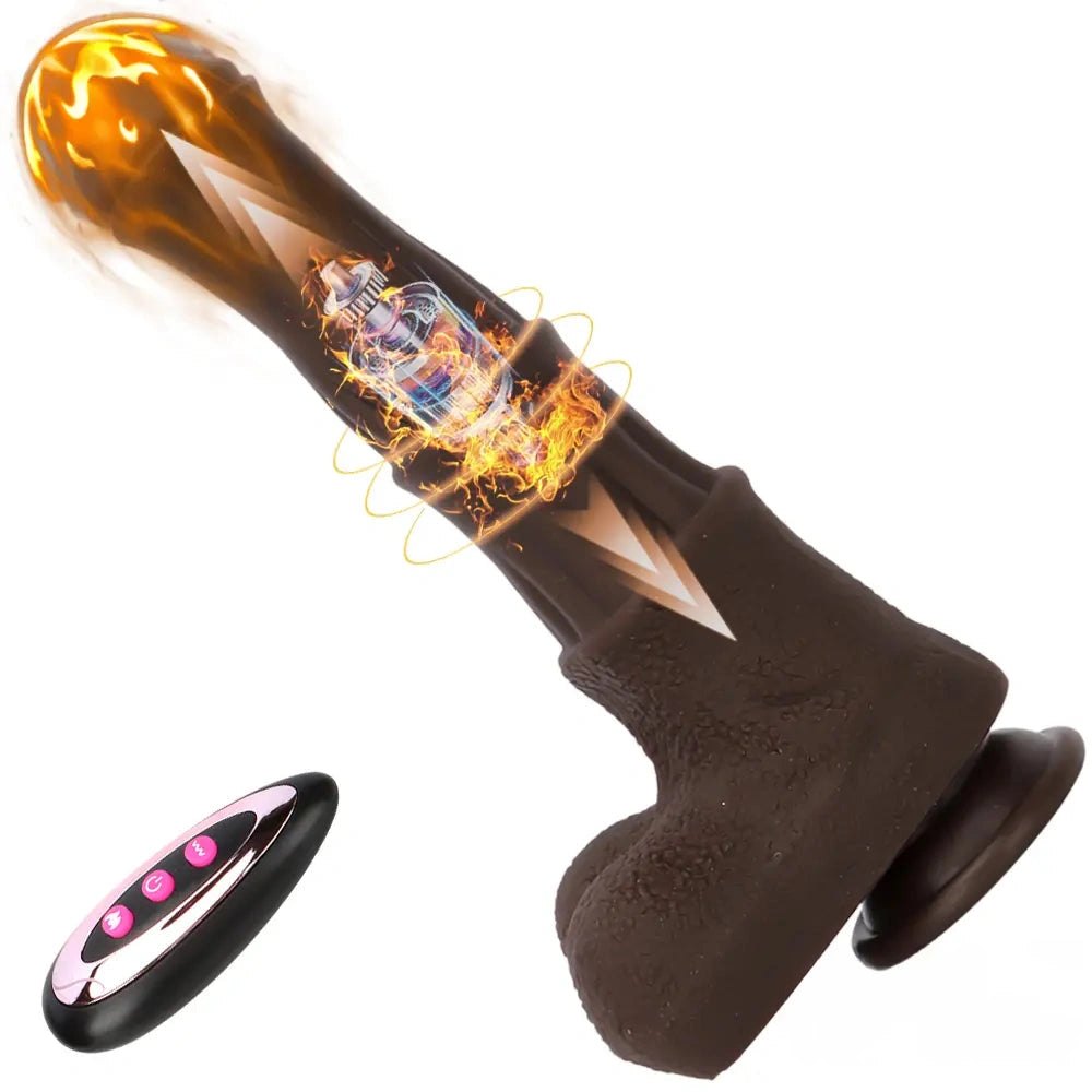 Ebony Horse Silicone Dildo - Animal Style Knot Dildo