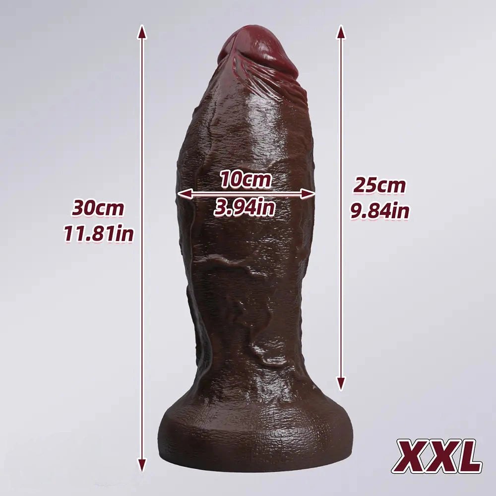 Ebony Large Thick Dildo - Big Silicone Dildo XXL
